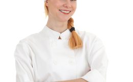 smiling beautiful female cook