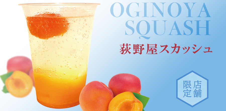 【荻野屋GINZASIX限定】2024/7/1(月)~「荻野屋スカッシュ」販売開始のお知らせ